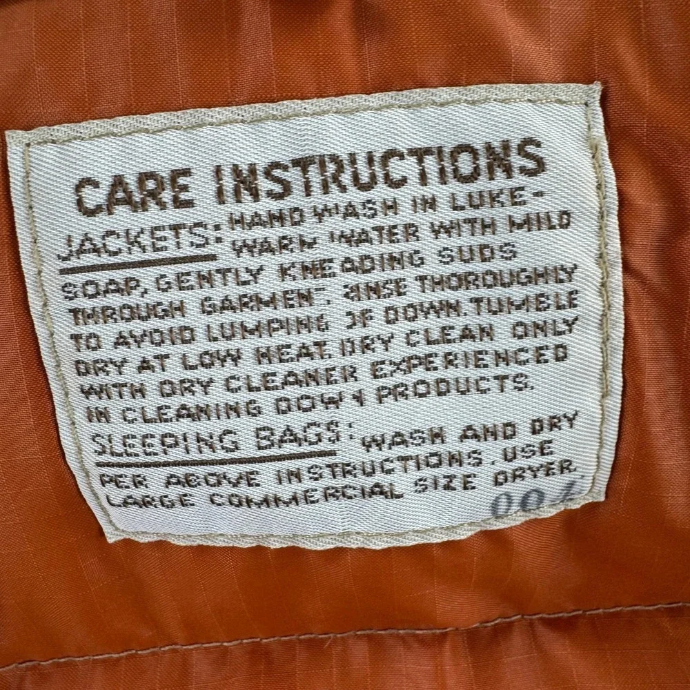 Vintage‎ The North Face Goose Down Jacket Mens Small Tan Puffer Made in USA 80s